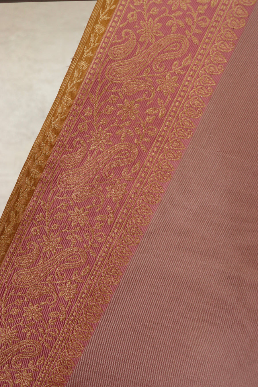 Pink Banarasi Handwoven Satin Silk Saree