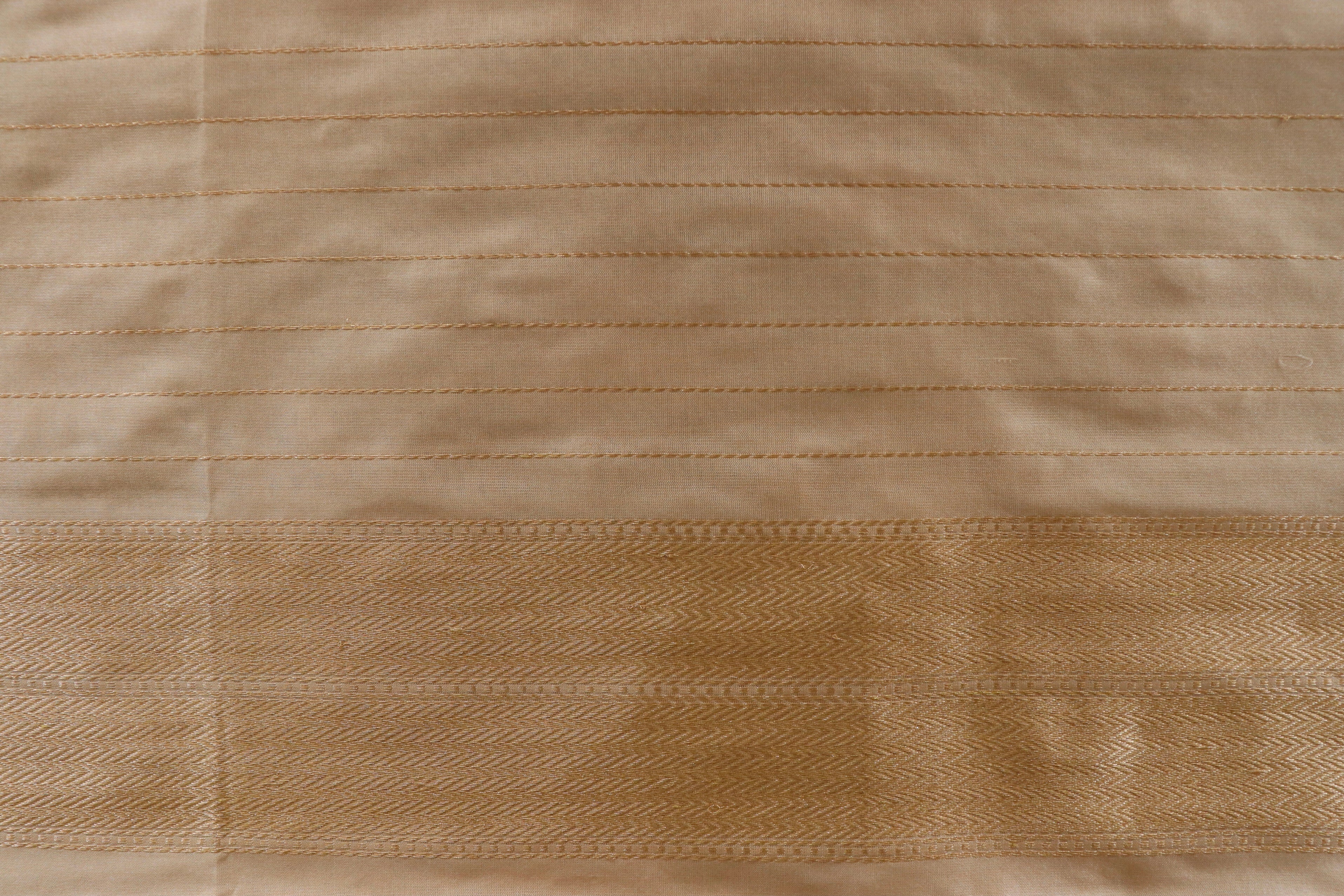 Cream Chinar Jangla Pure Silk Handloom Banarasi Saree