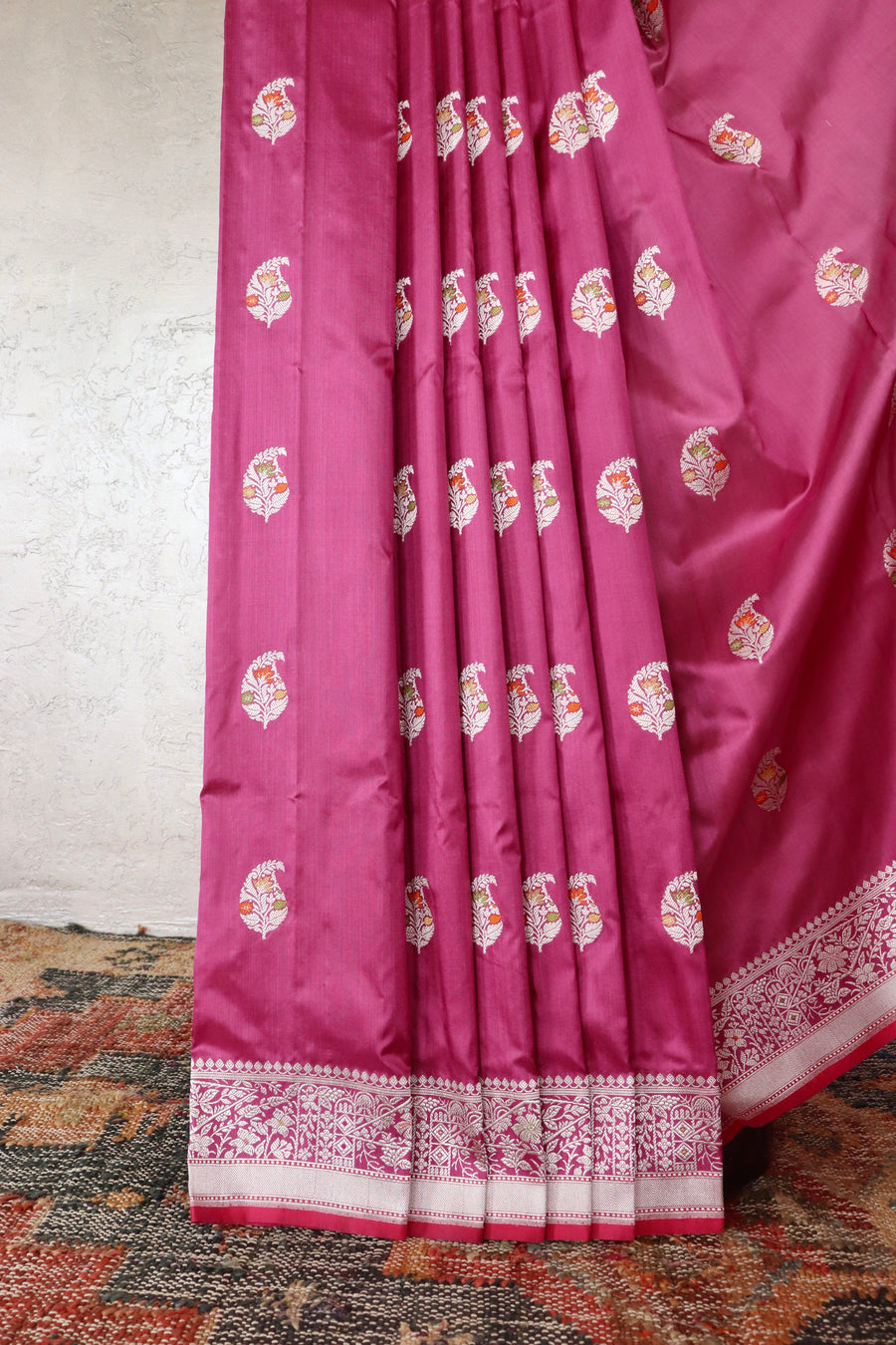 Mulberry Kairy Pure Silk Handloom Banarasi Saree