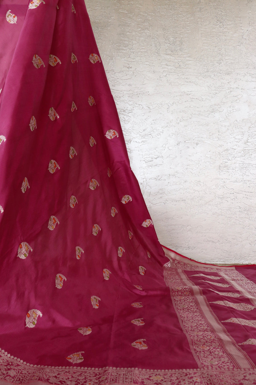 Mulberry Kairy Pure Silk Handloom Banarasi Saree