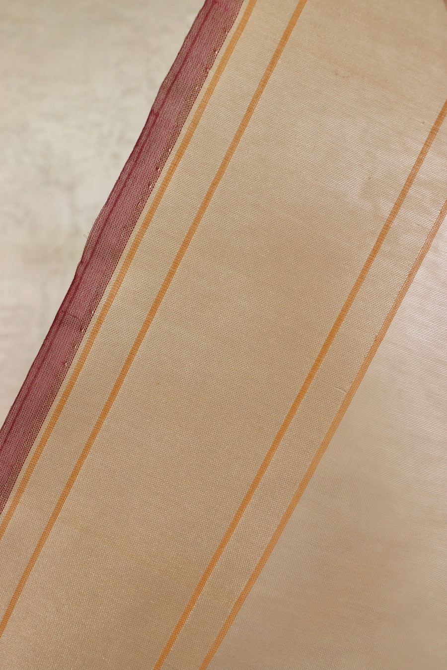Beige Pure Kora Silk Handloom Banarasi Saree