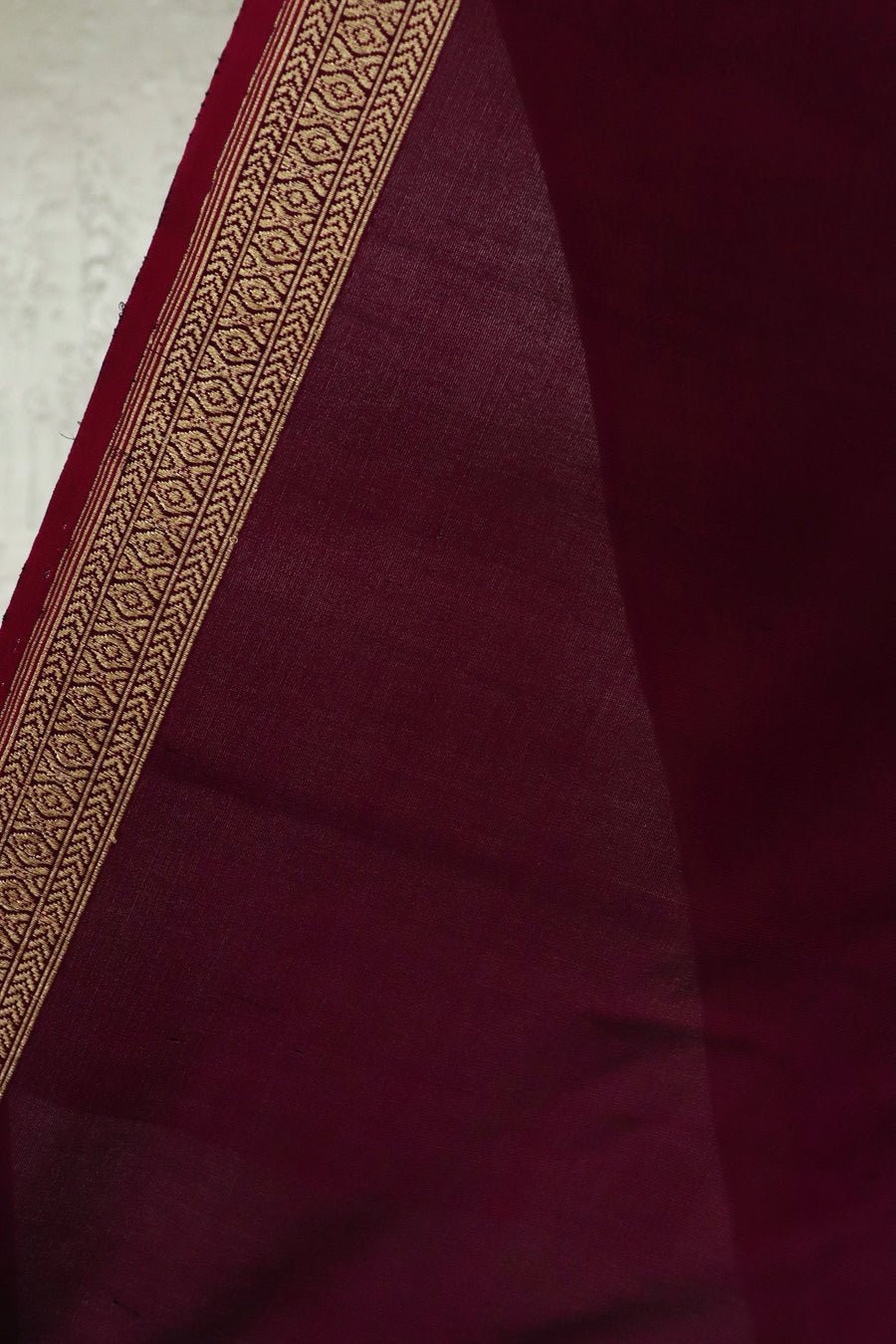 Purple Meenadar Border Kadhua Pure Silk Handloom Banarasi Saree