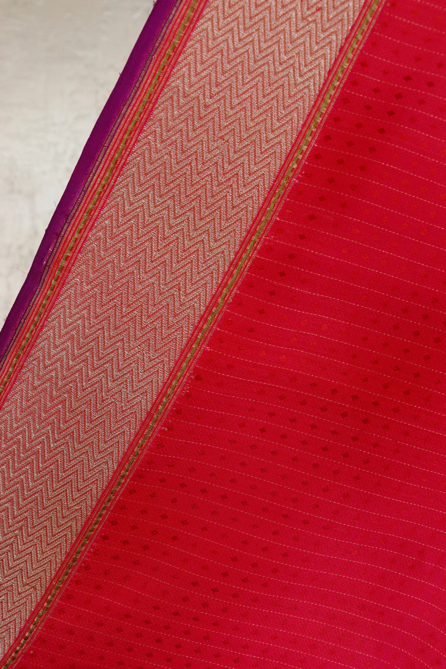 Pink Resham Handwoven Banarasi Tanchoi Silk Saree