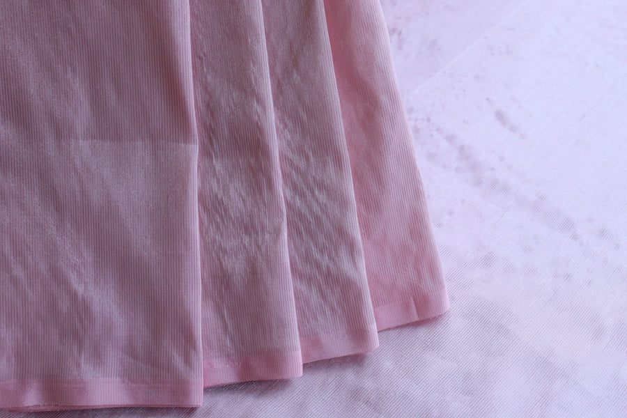 Pallu detail of Pink Tissue Banarasi saree
