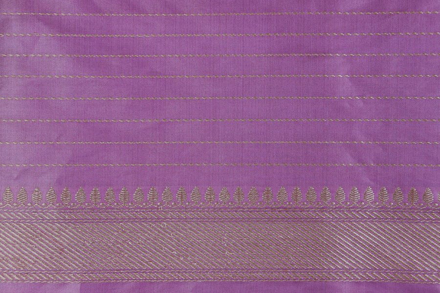 Pink With Sky Blue Tissue With Meenadar Silk Kadiyal Banarasi Saree