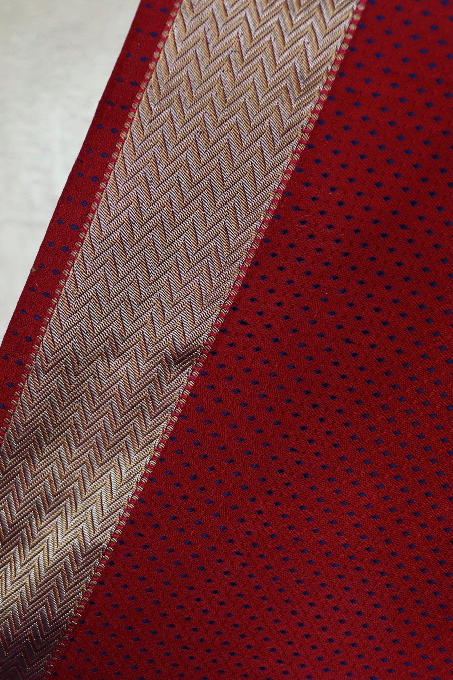 Purple & Maroon Do Rukhi Resham Handwoven Banarasi Tanchoi Silk Saree