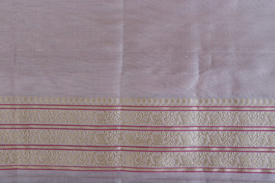 Sandalwood Kadhua Motif Pure Silk Handloom Banarasi Saree