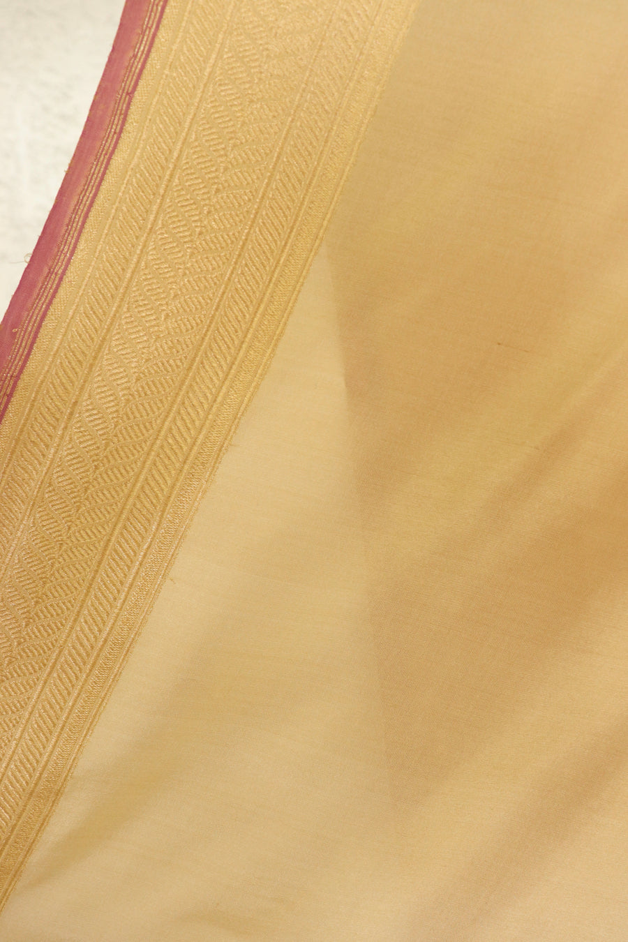 Beige Sona Rupa Pure Silk Banarasi Saree | Stuti Weaves
