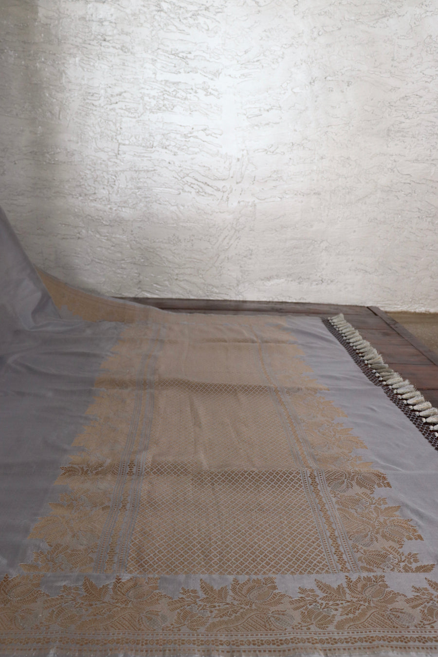 Light Blue Sona Rupa Pure Silk Handloom Banarasi Saree