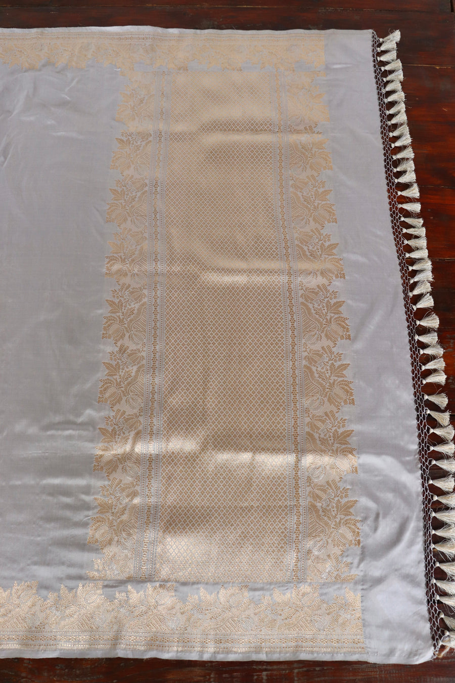 Light Blue Sona Rupa Pure Silk Handloom Banarasi Saree