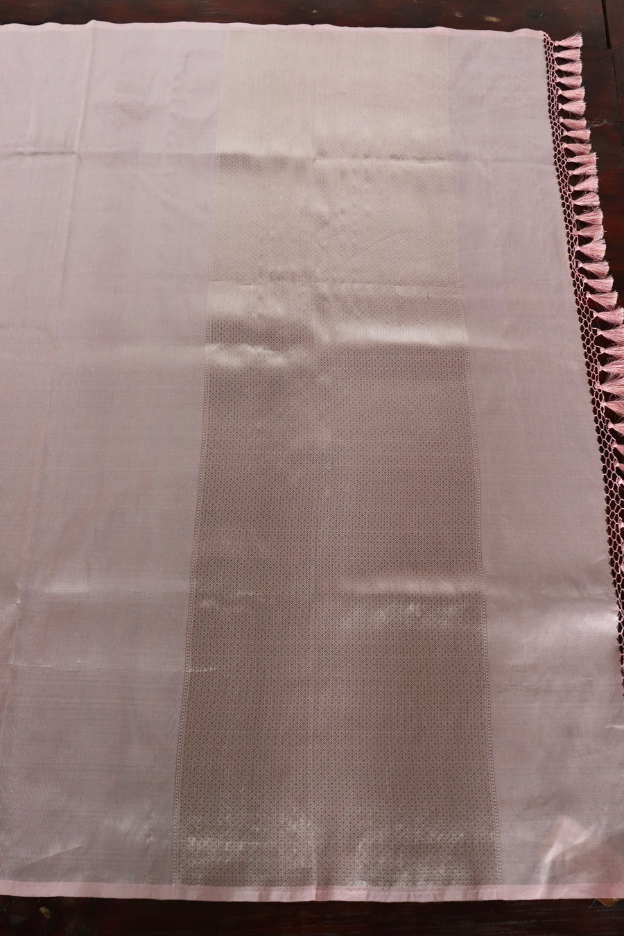 Pink Tissue Silk Banarasi Handwoven Saree