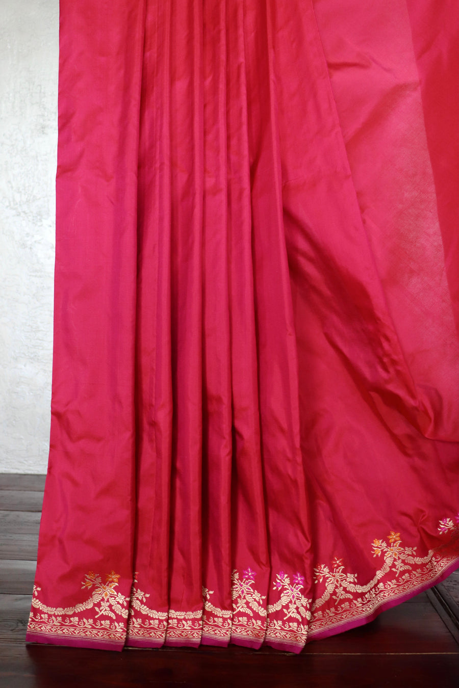 Pink Meenadar Kadhua Banarasi Handwoven Silk Sarees