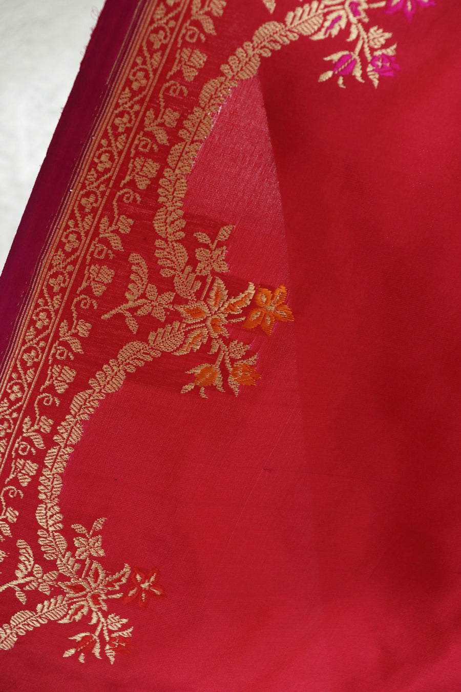 Pink Meenadar Kadhua Banarasi Handwoven Silk Sarees