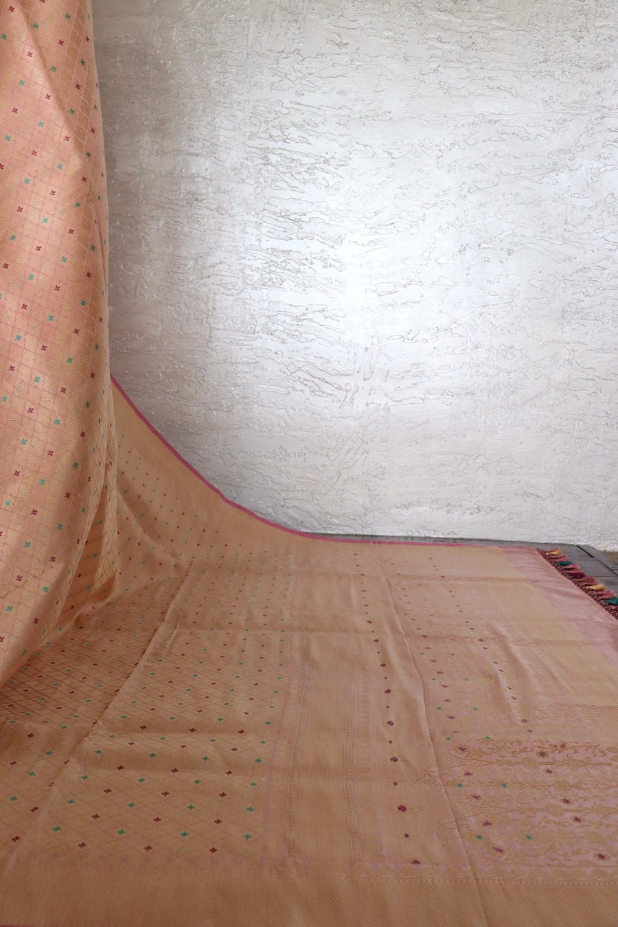 Rose Meenadar Broacde Banarsi Silk Saree