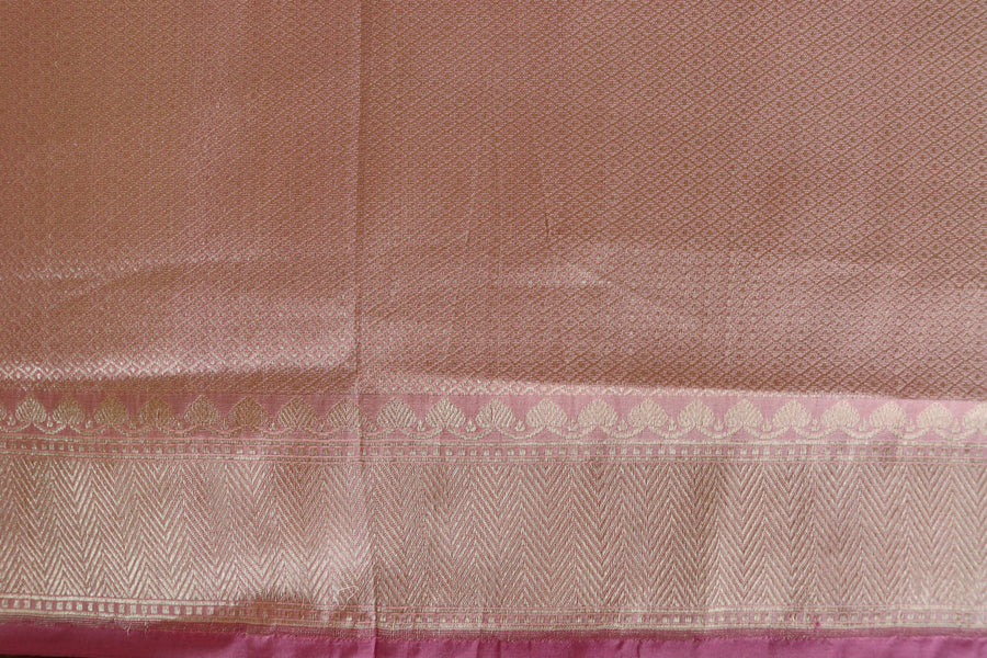 Rose Meenadar Broacde Banarsi Silk Saree