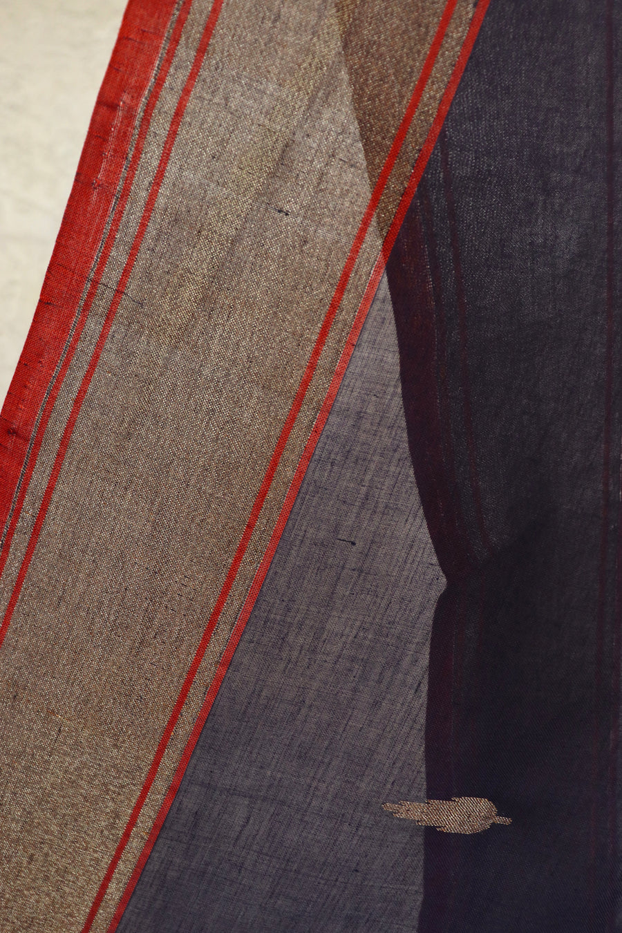 Neelambari Pure Zari Handwoven Cotton Banarasi Saree
