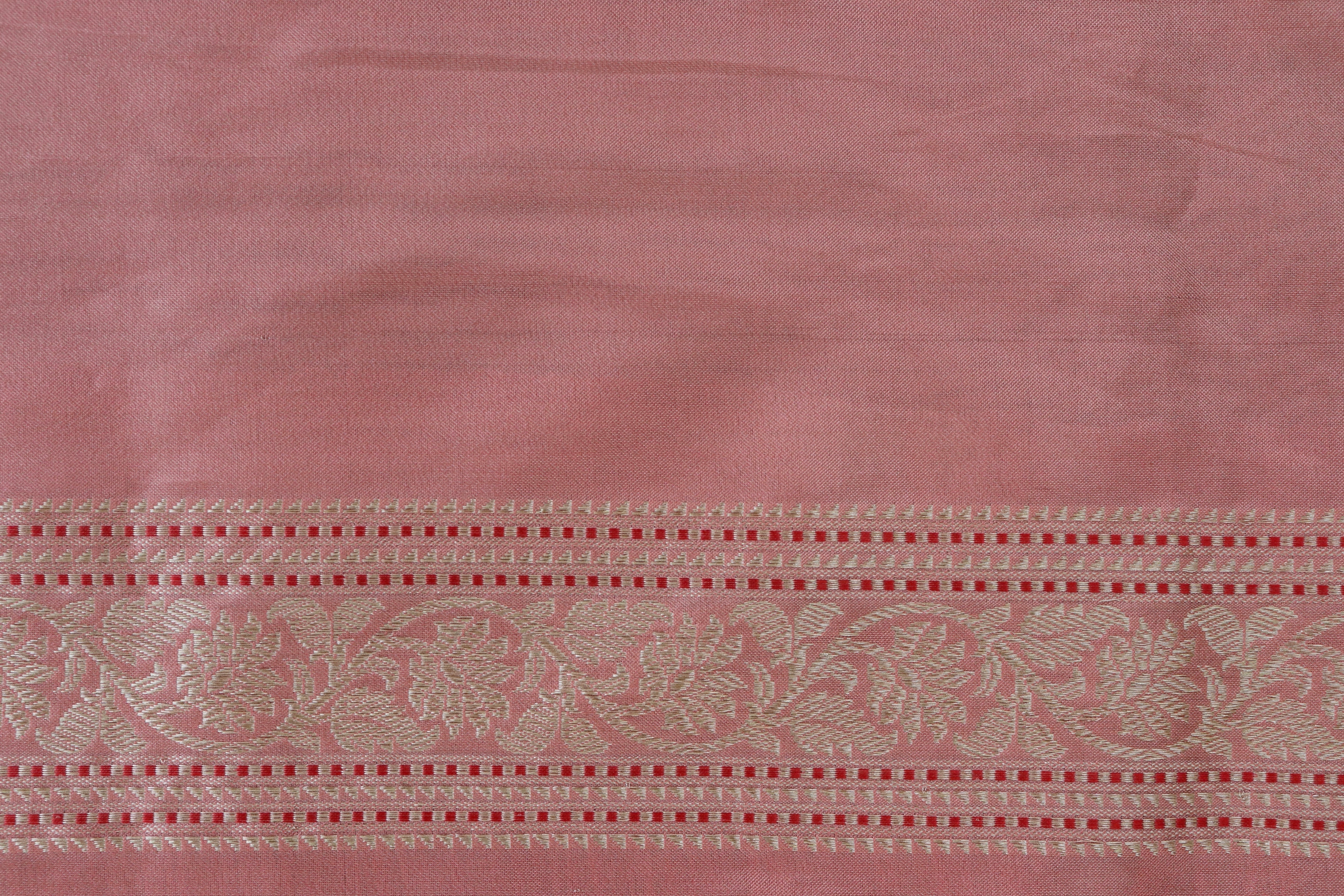 Peach Tissue Sona Rupa Pure Silk Handloom Banarasi Saree