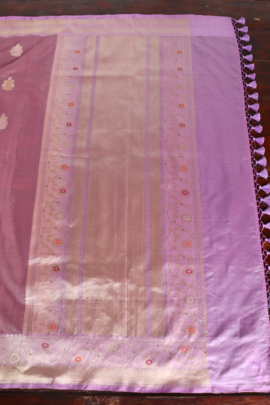 Pink Kadhua Pure Kora Silk Banarasi Saree | Stuti Weaves