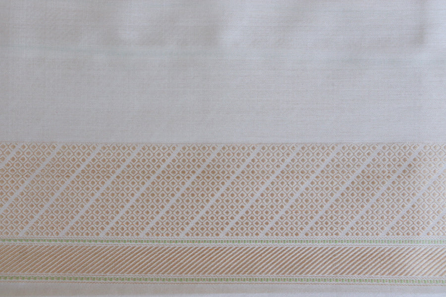 Shwetambri Matsya Buti Pure Zari Silk Saree