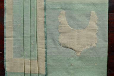 Light Green handloom Banarsi suit set in silk