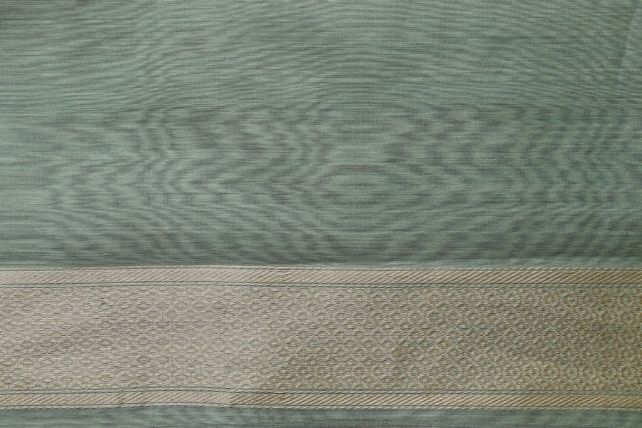 Light Green Zari Yoke Silk Handloom Banarasi Suit Set