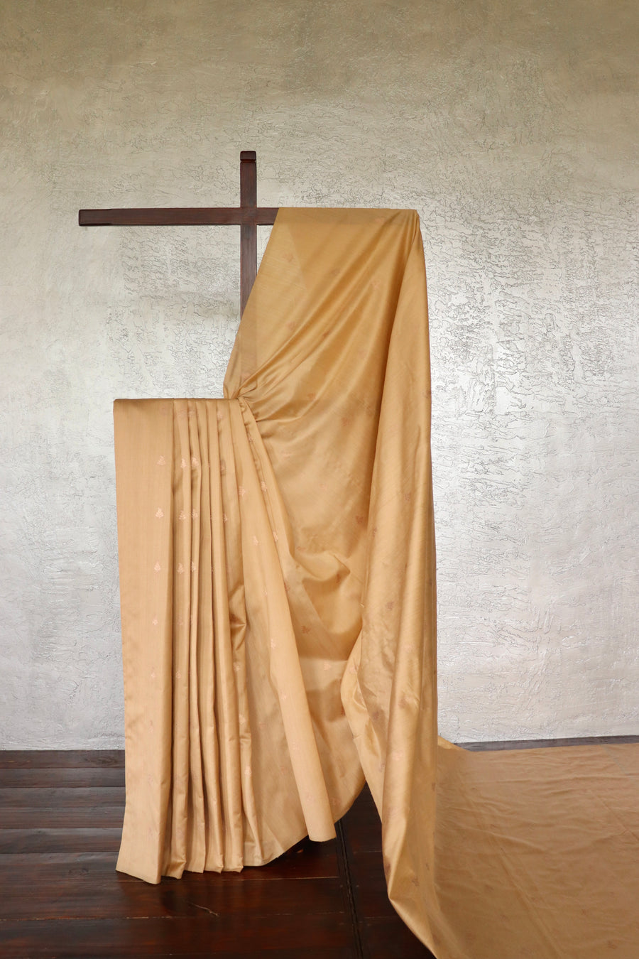 Beige Virsa Handwoven Banarsi Saree