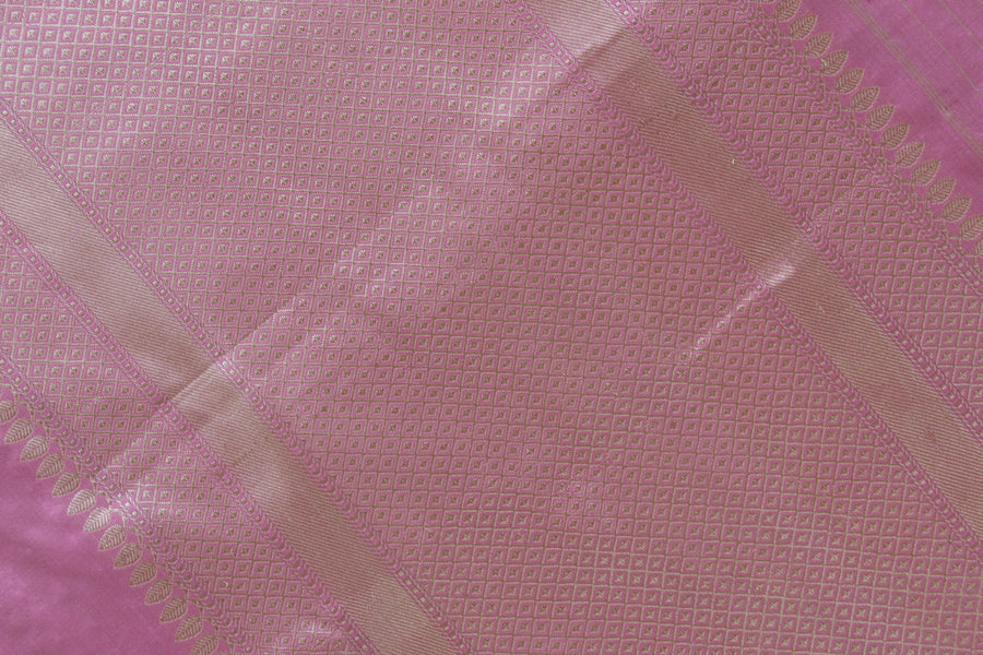 Taffy Pink Guldasta Motif Pure Silk Saree | Stuti Weaves
