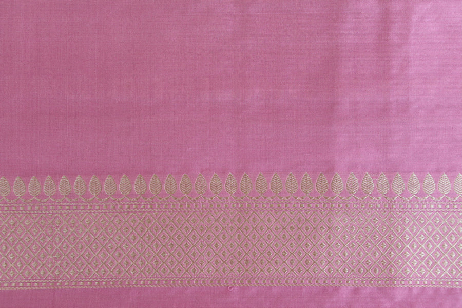 Taffy Pink Guldasta Motif Pure Silk Saree | Stuti Weaves