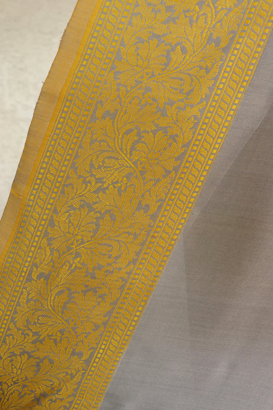 Light Blue Kuniya Pure Silk Handloom Banarsi Saree