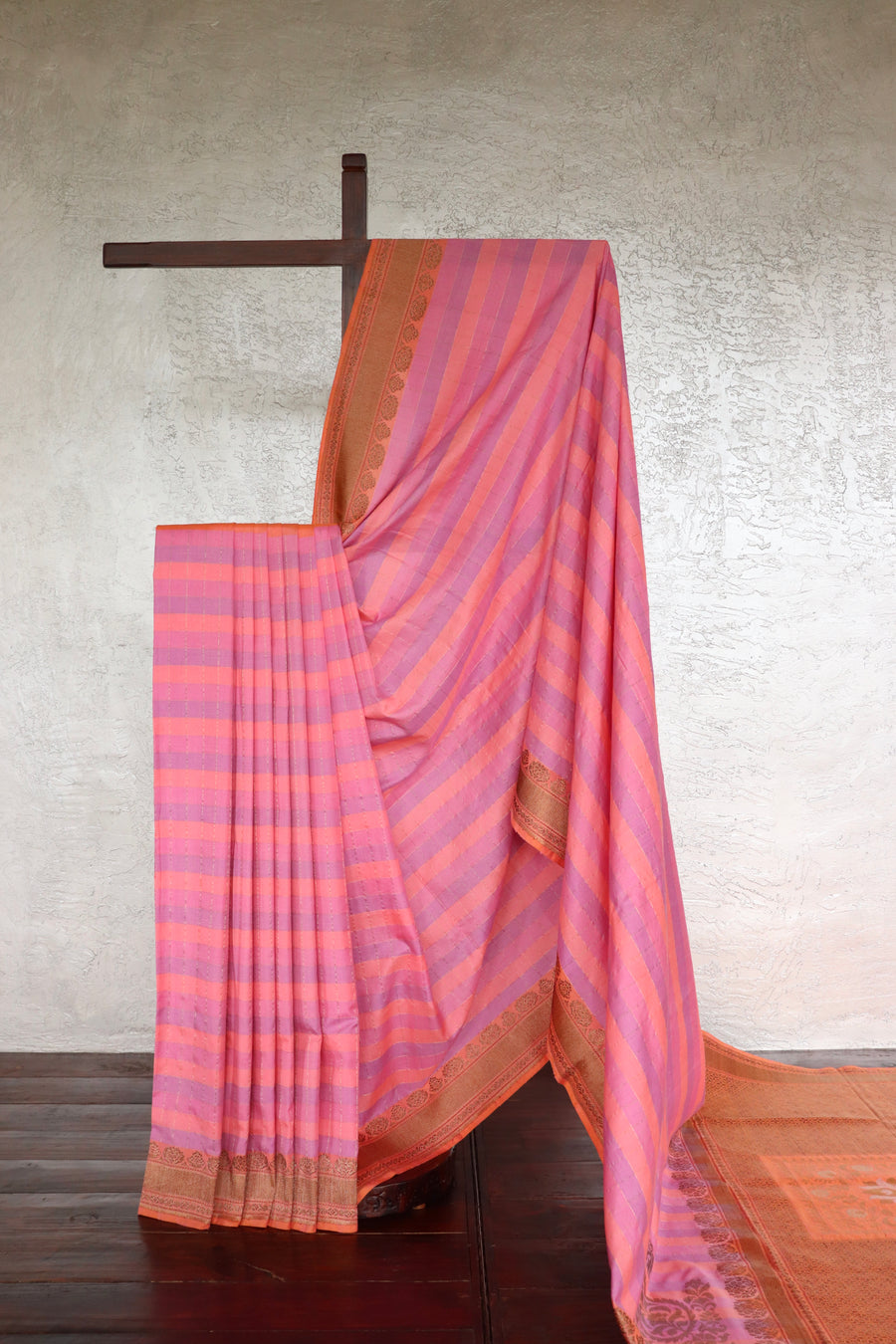 Multicolor Silk Kadhua Handloom Banarsi Saree
