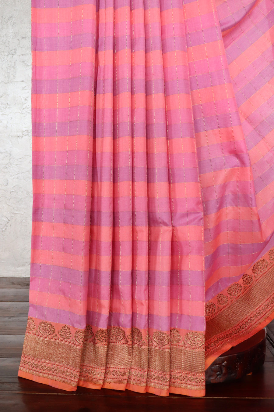 Multicolor Silk Kadhua Handloom Banarsi Saree