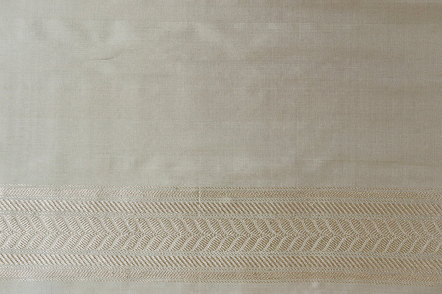 Beige Sona Rupa Pure Silk Banarasi Saree | Stuti Weaves