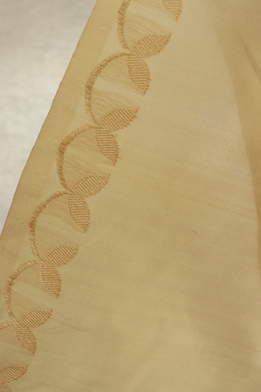 Cream Iris Kadhua Motif Pure Silk Handloom Banarsi Saree