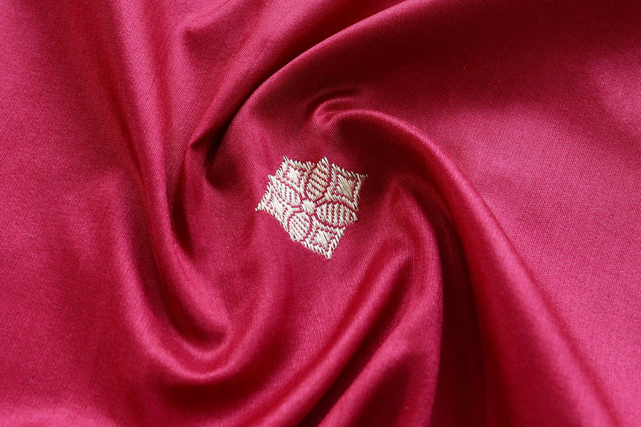 Maroon Paisley Buti Handloom Banarasi Silk Dupatta