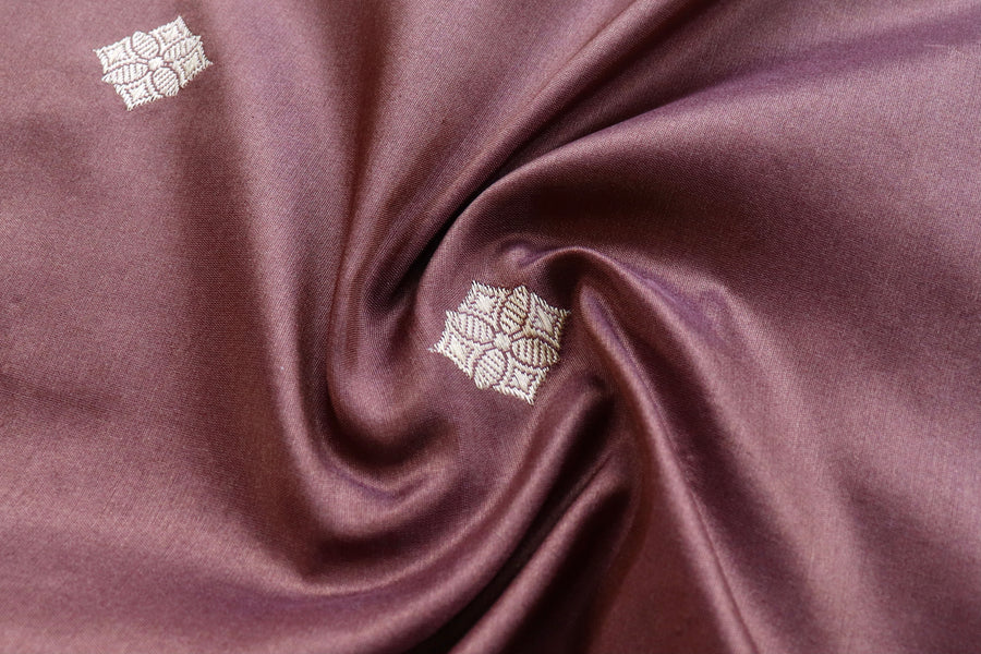 Brown Paisley Buti Handloom Banarasi Silk Dupatta
