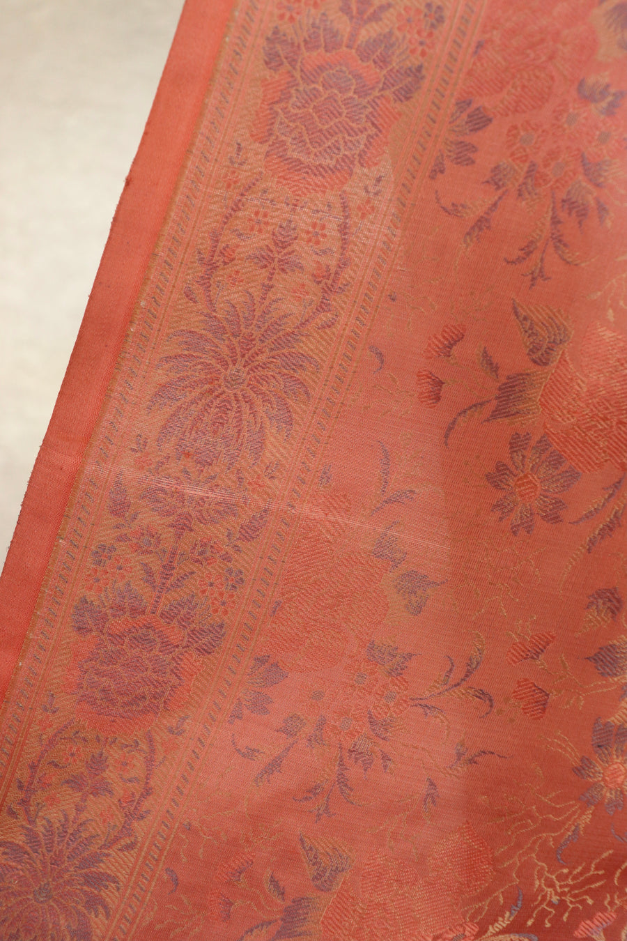 Rose Tanchoi Banarsi Silk Saree - photo 4