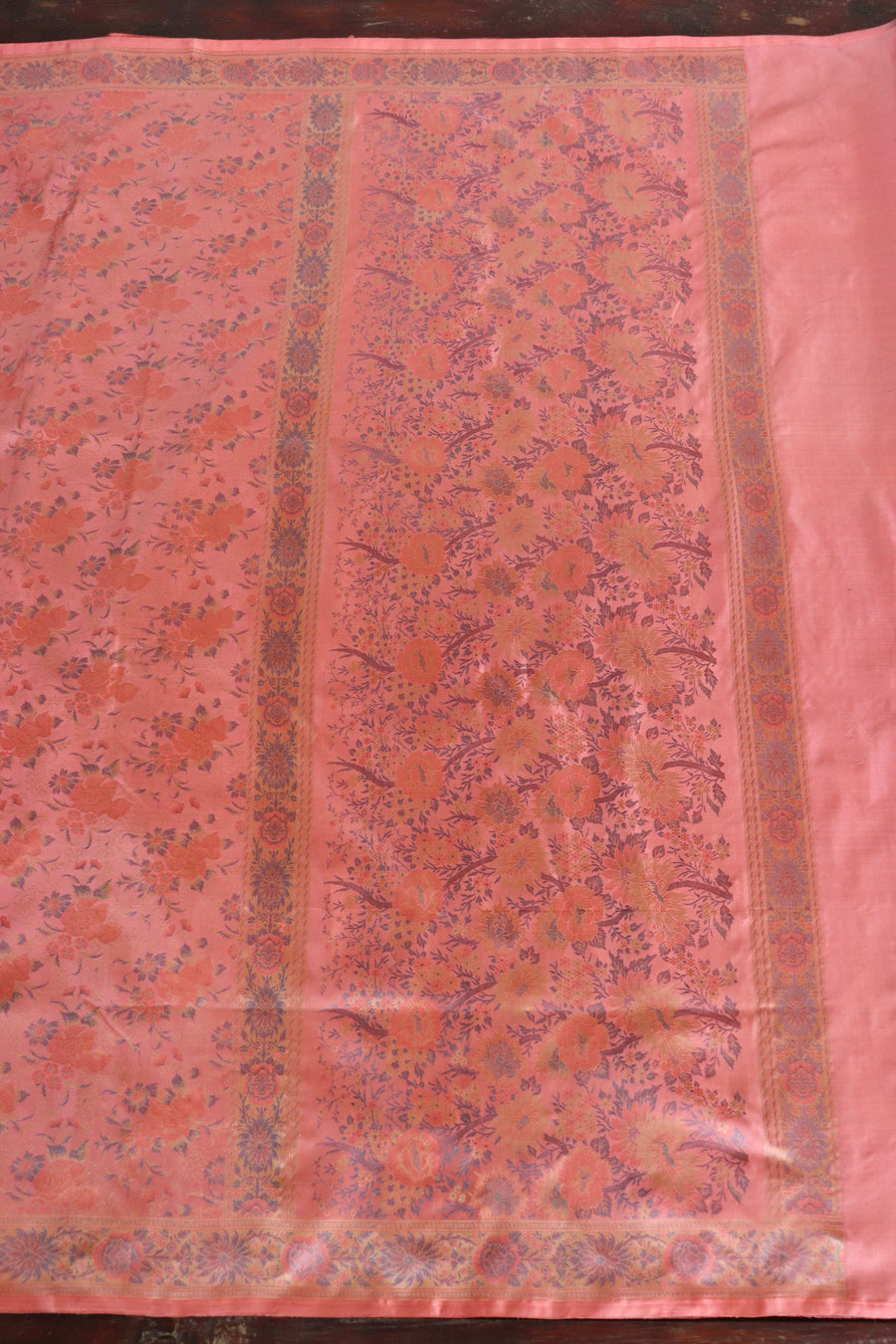 Rose Tanchoi Banarsi Silk Saree - photo 5