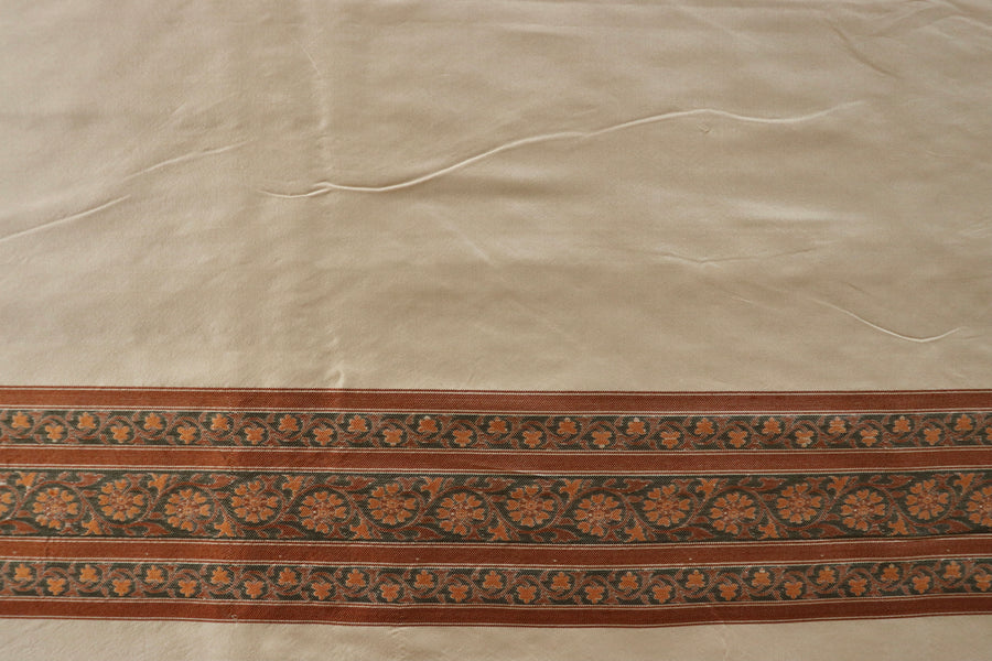 Ivory Tanchoi Banarsi Silk Saree - photo 6