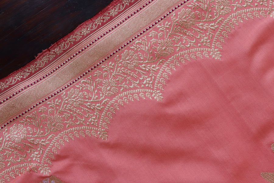 Blouse piece for Rose Butterfly Banarasi saree