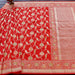 Handloom, Banarasi Handloom Saree, Alfi Saree, Tilfi Saree, Tilfi Saree Banaras, Tilfi, Banarasi Bunkar, Banarasi Bridal Wear, BridalWear, Banarasi Handloom Banarasi Red Kadhua Jangla Katan Silk Banarasi Saree Banarasi Saree