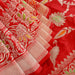 Handloom, Banarasi Handloom Saree, Alfi Saree, Tilfi Saree, Tilfi Saree Banaras, Tilfi, Banarasi Bunkar, Banarasi Bridal Wear, BridalWear, Banarasi Handloom Banarasi Red Kadhua Jangla Katan Silk Banarasi Saree Banarasi Saree