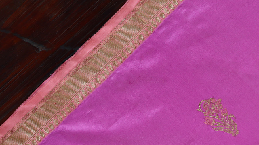 Blouse piece for Pink Meenadar Nargis pure silk Banarasi saree