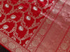 Handloom, Banarasi Handloom Saree, Alfi Saree, Tilfi Saree, Tilfi Saree Banaras, Tilfi, Banarasi Bunkar, Banarasi Bridal Wear, BridalWear, Banarasi Handloom Banarasi Red Jangla Pure Silk Handloom Banarasi Dupatta Banarasi Saree