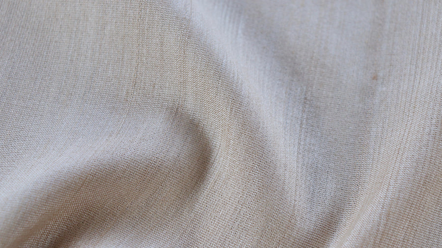 Colour close-up of Ivory Kuniya Banarasi saree