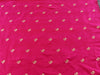 Handloom, Banarasi Handloom Saree, Alfi Saree, Tilfi Saree, Tilfi Saree Banaras, Tilfi, Banarasi Bunkar, Banarasi Bridal Wear, BridalWear, Banarasi Handloom Banarasi Hot Pink Floral Motif Pure Silk Handloom Banarasi Fabric Banarasi Saree