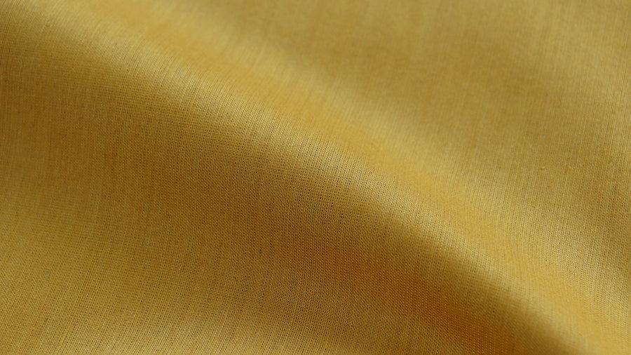 Colour close-up of Yellow Kadhua Kuniya Banarasi saree