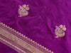 Handloom, Banarasi Handloom Saree, Alfi Saree, Tilfi Saree, Tilfi Saree Banaras, Tilfi, Banarasi Bunkar, Banarasi Bridal Wear, BridalWear, Banarasi Handloom Banarasi Purple Pure Silk Banarasi Three Piece Suit Material Set Banarasi Saree