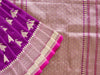 Handloom, Banarasi Handloom Saree, Alfi Saree, Tilfi Saree, Tilfi Saree Banaras, Tilfi, Banarasi Bunkar, Banarasi Bridal Wear, BridalWear, Banarasi Handloom Banarasi Rich Purple Kadhua Pure Silk Handloom Banarasi Saree Banarasi Saree