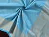 Handloom, Banarasi Handloom Saree, Alfi Saree, Tilfi Saree, Tilfi Saree Banaras, Tilfi, Banarasi Bunkar, Banarasi Bridal Wear, BridalWear, Banarasi Handloom Banarasi Sky Blue Leaf Motif Pure Silk Handloom Banarasi Dupatta Banarasi Saree