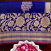 Handloom, Banarasi Handloom Saree, Alfi Saree, Tilfi Saree, Tilfi Saree Banaras, Tilfi, Banarasi Bunkar, Banarasi Bridal Wear, BridalWear, Banarasi Handloom Banarasi Royal Blue Pure Tussar Silk Handloom Banarasi Saree Banarasi Saree